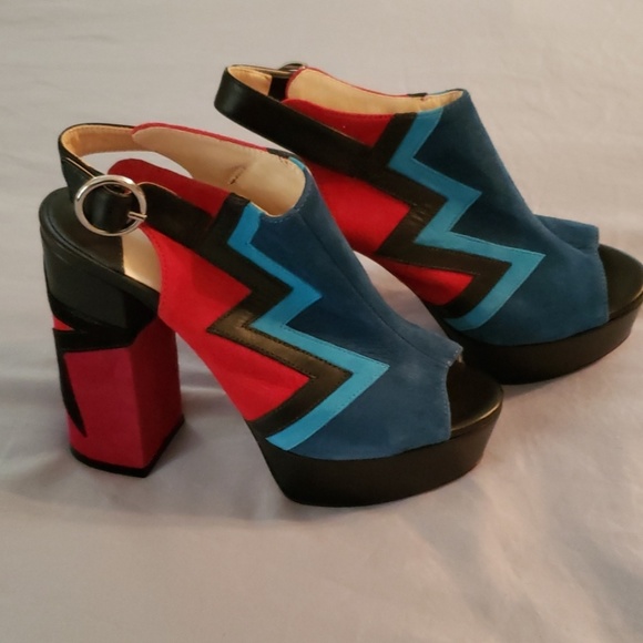 Isa Tapia Multicolor Platform Sandals - Picture 4 of 5